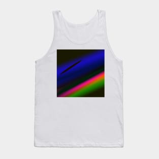 red blue black green abstract texture Tank Top